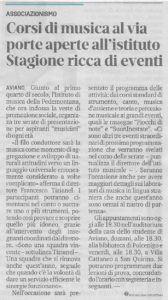 articolo messaggero 25 anni di IMP